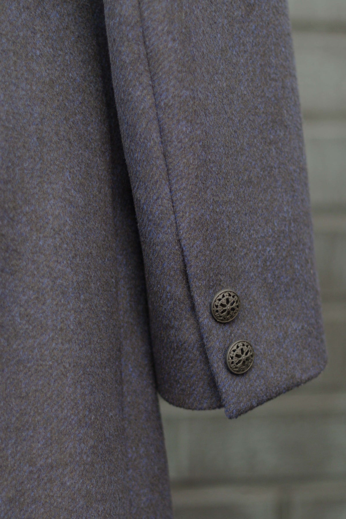 Women’s Wool Overcoat – Full Length – Dark Navy