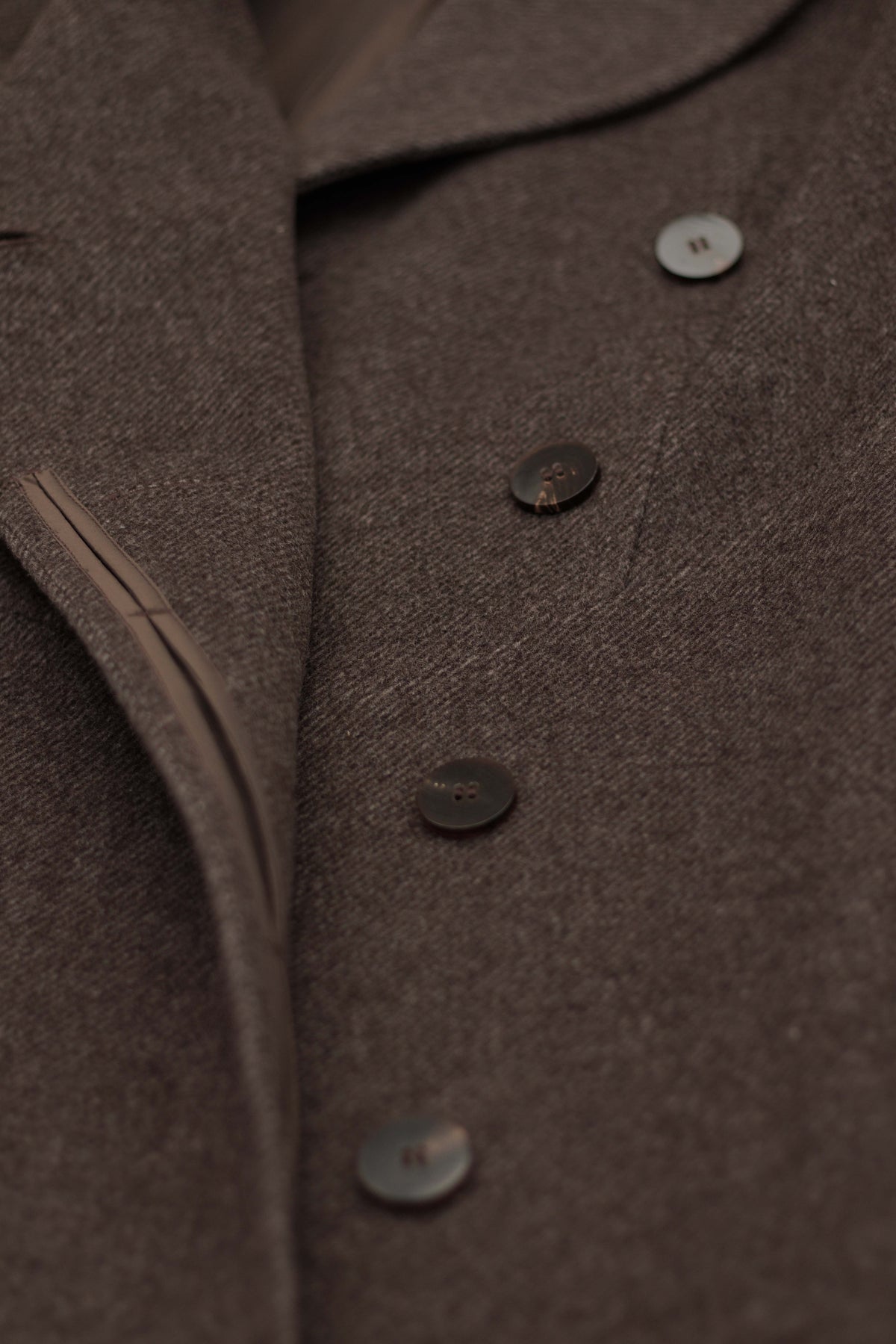 Women’s Wool Coat – Military Silhouette – Brown – EARL GODOT